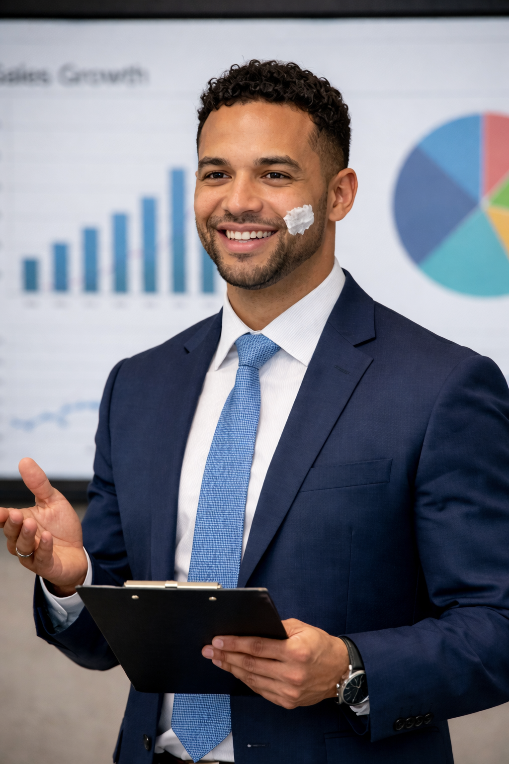 There’s a Toothpaste Smudge on Your Cheek!